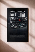 Ford GT40 Le Mans Wall Art Poster | Classic Racing Legend Print