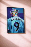 Erling Haaland Wall Art Poster | Modern Football Pop Art Print