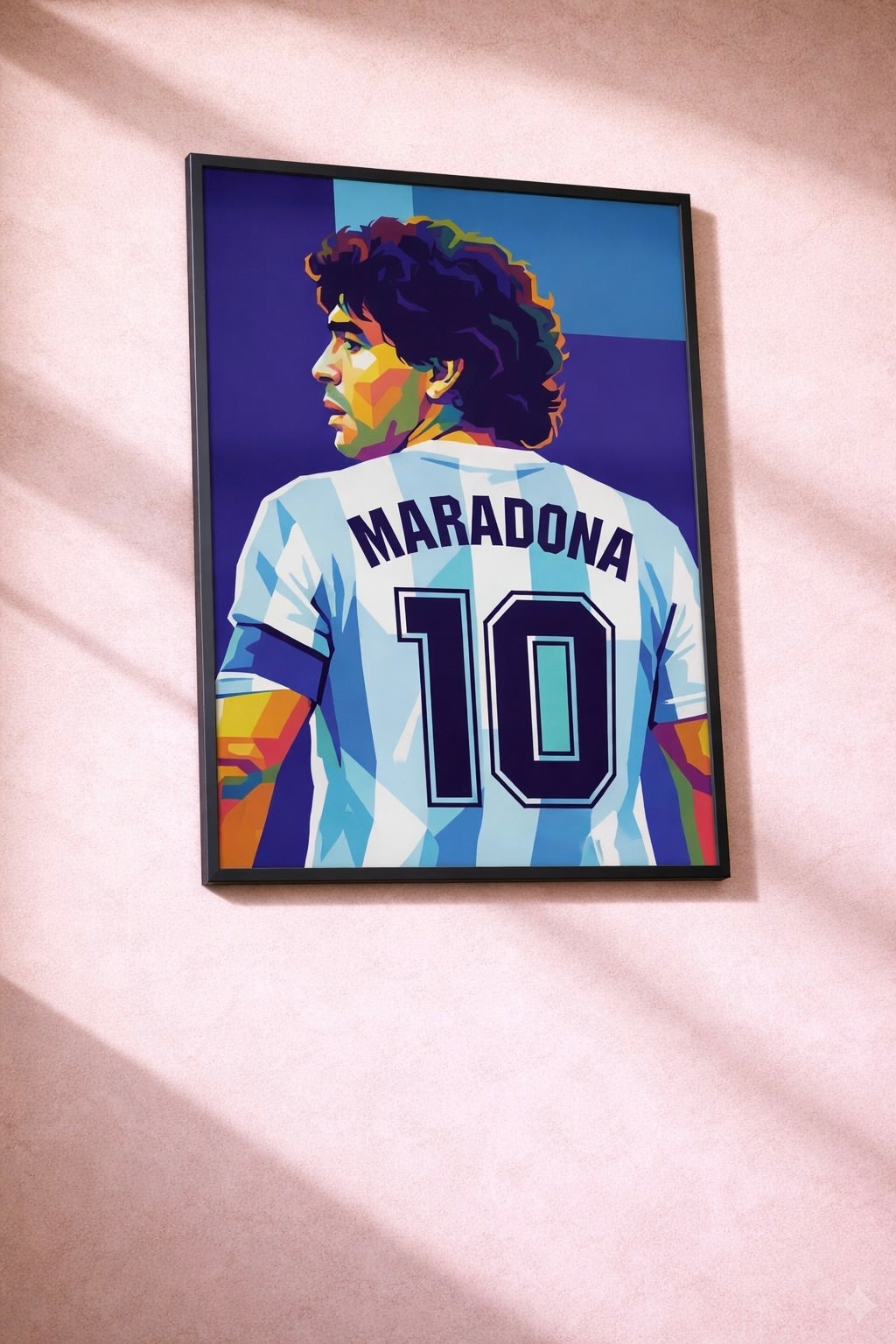 Diego Maradona Wall Art Poster | Football Legend Pop Art Print
