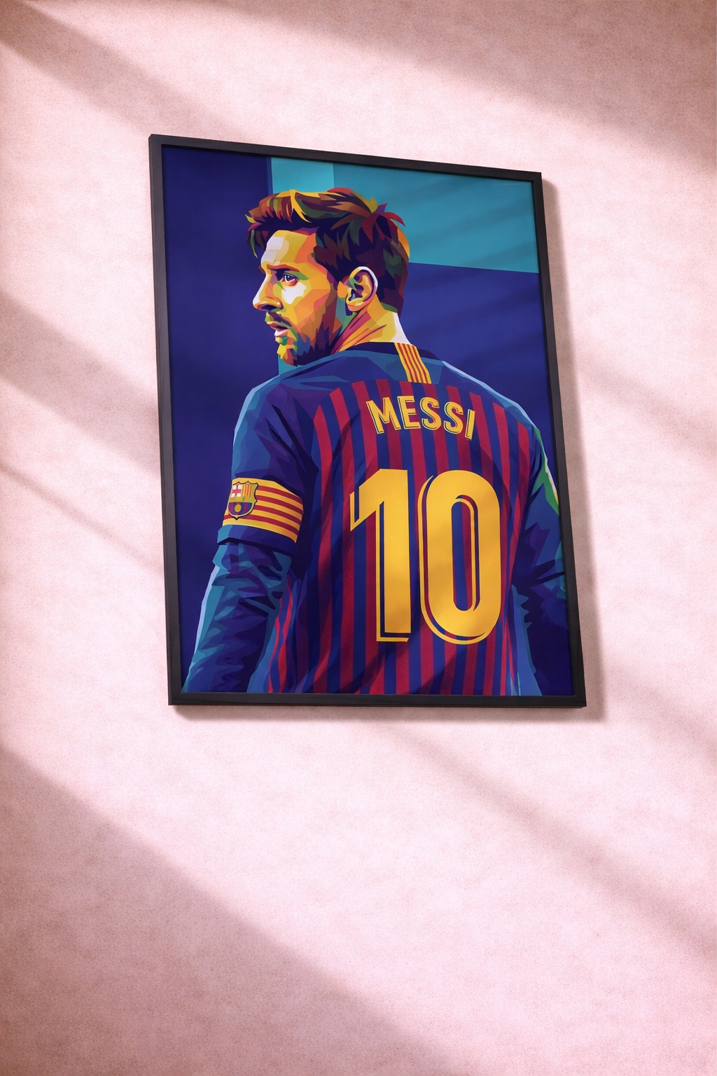 Lionel Messi Wall Art Poster | Barcelona Legend Pop Art Print