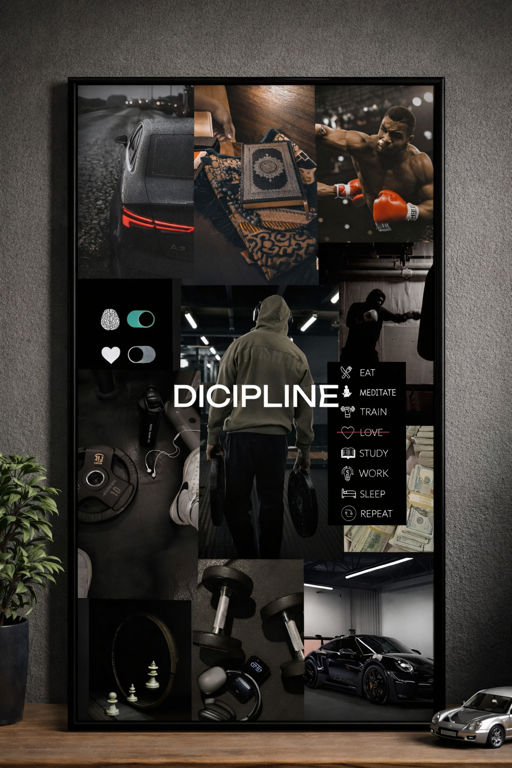 Discipline – Poster Encadré Premium