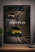 God’s Plan – BMW Poster Encadré Premium