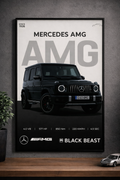 Mercedes AMG G63 – Black Beast Poster Encadré Premium