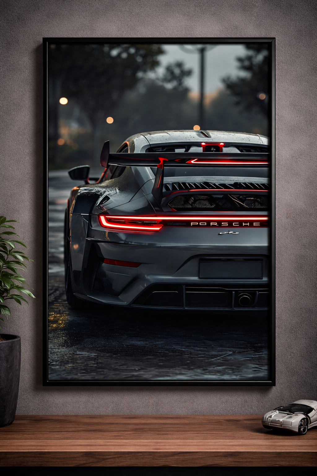 Porsche 911 GT3 – Poster Encadré Premium