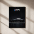 BMW M4 Shadow Edition Wall Art Poster | Modern Luxury Car Print