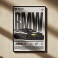 BMW M4 Motorsport Wall Art Poster | Performance Sports Car Print