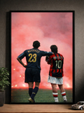 Football Legends – Poster Encadré Premium